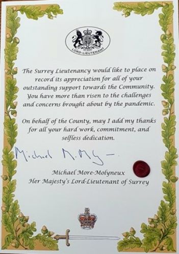 The Certificate of Recognition The Certificate of Recognition